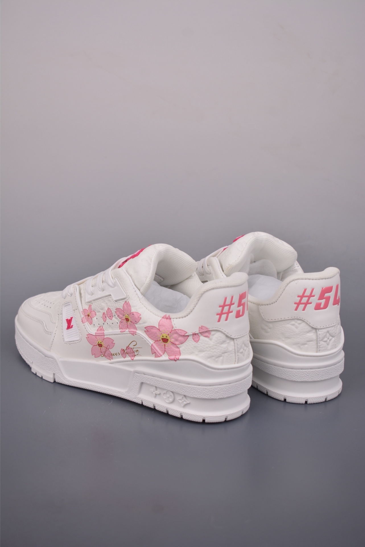 Louis Vuitton LV Trainer — Bianco / Sakura Pink (Takashi Murakami) — 1AGZEJ — foto 2