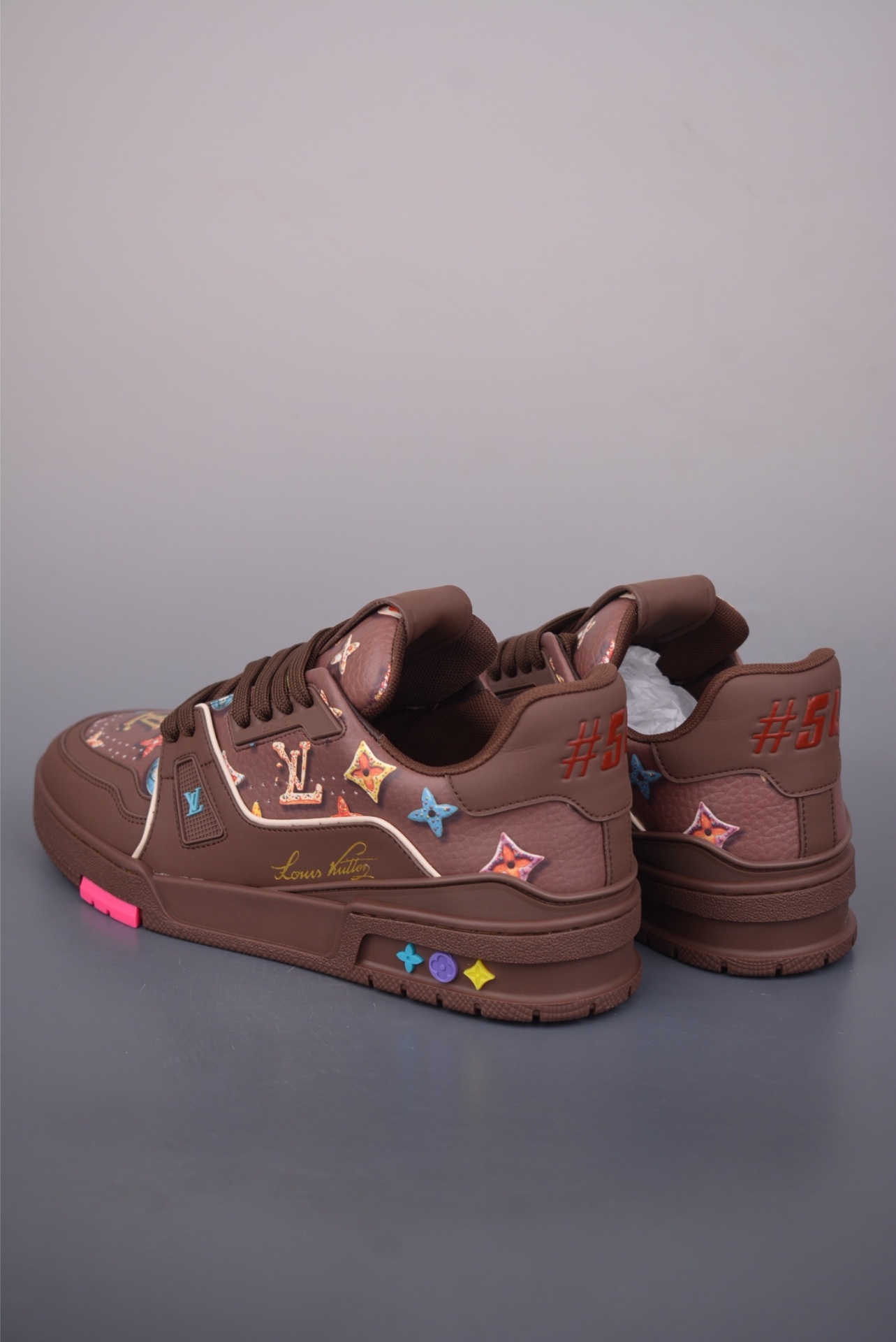 Louis Vuitton LV Trainer — Mocha Brown Monogram — 1AJWFP / 1AJWFO — foto 2