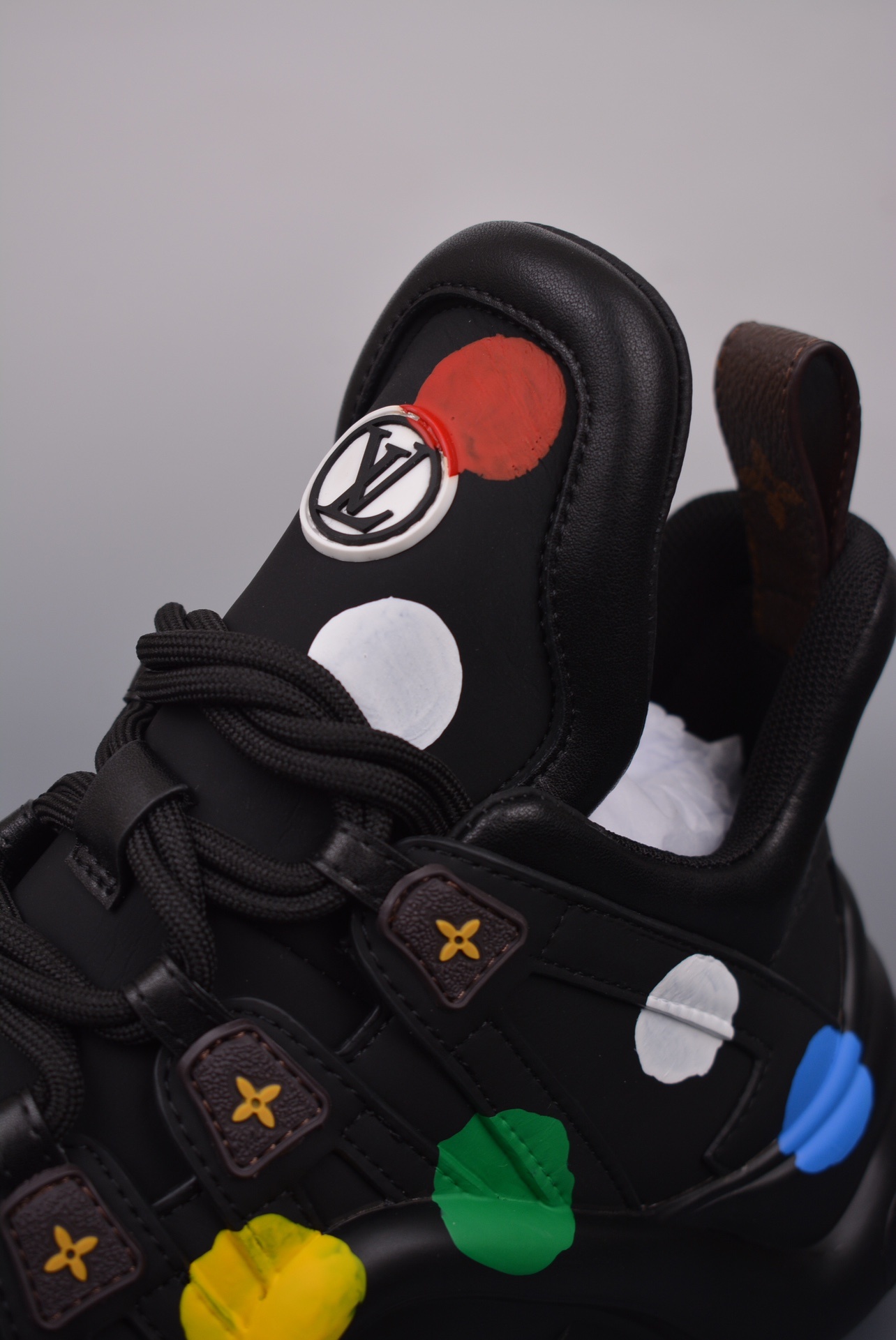 Louis Vuitton Archlight Sneakers — Nero / Monogram Marrone / Dettagli Multicolor — codice da verificare — foto 4