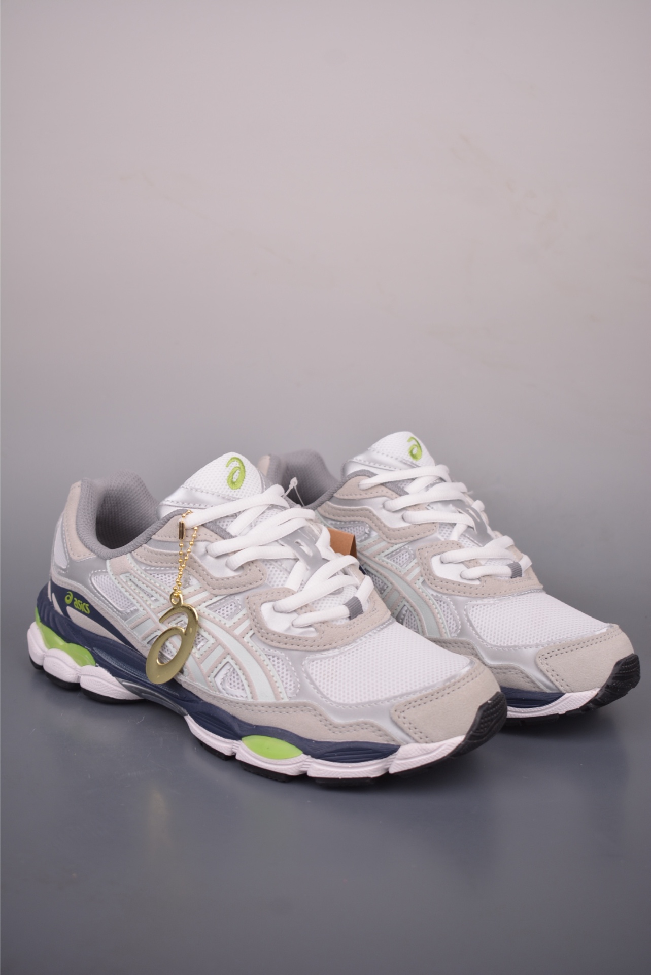 ASICS GEL-NYC — Bianco / Blu Navy / Lime