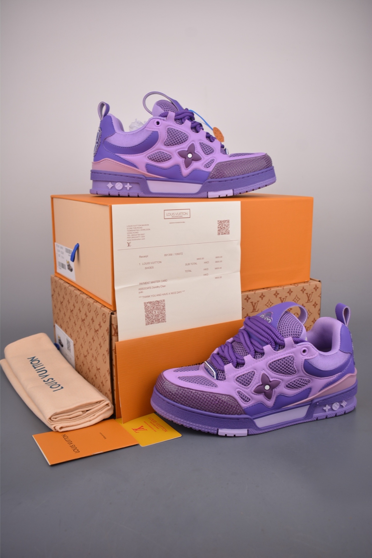 Louis Vuitton LV Trainer Skate Low — Purple — 1AARR8