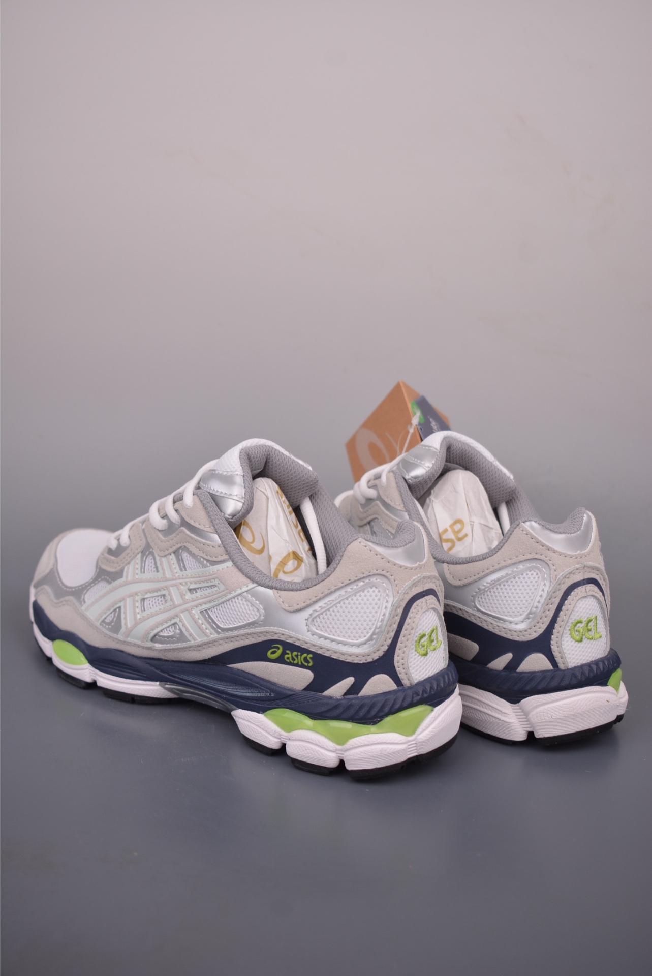 ASICS GEL-NYC — Bianco / Blu Navy / Lime — foto 3