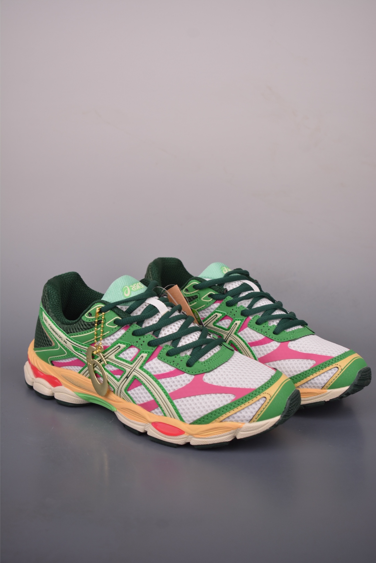 ASICS GEL-Cumulus 16 — Verde / Bianco / Fucsia
