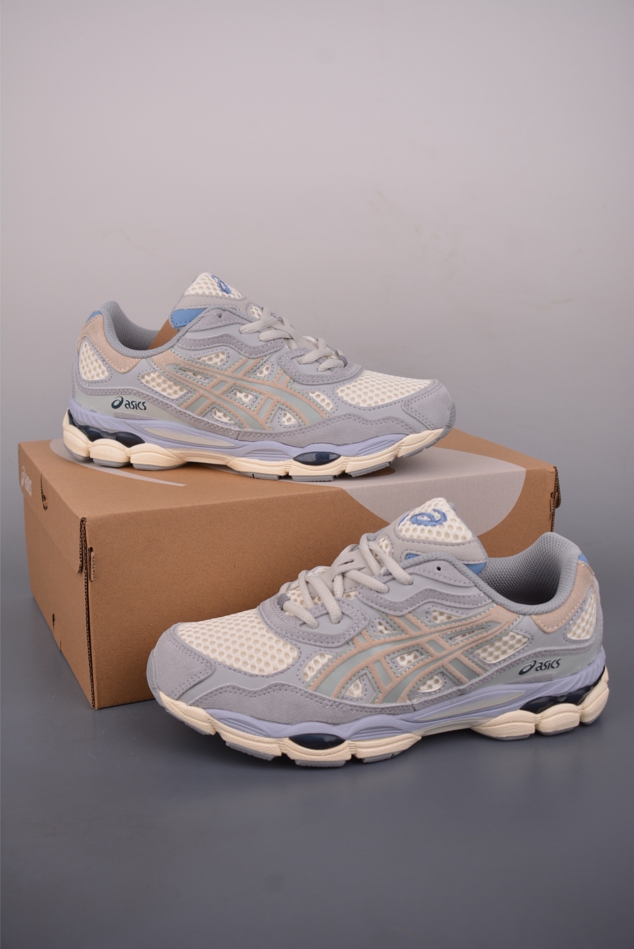 ASICS GEL-Cumulus 16 — Grigio / Azzurro / Crema — foto 2