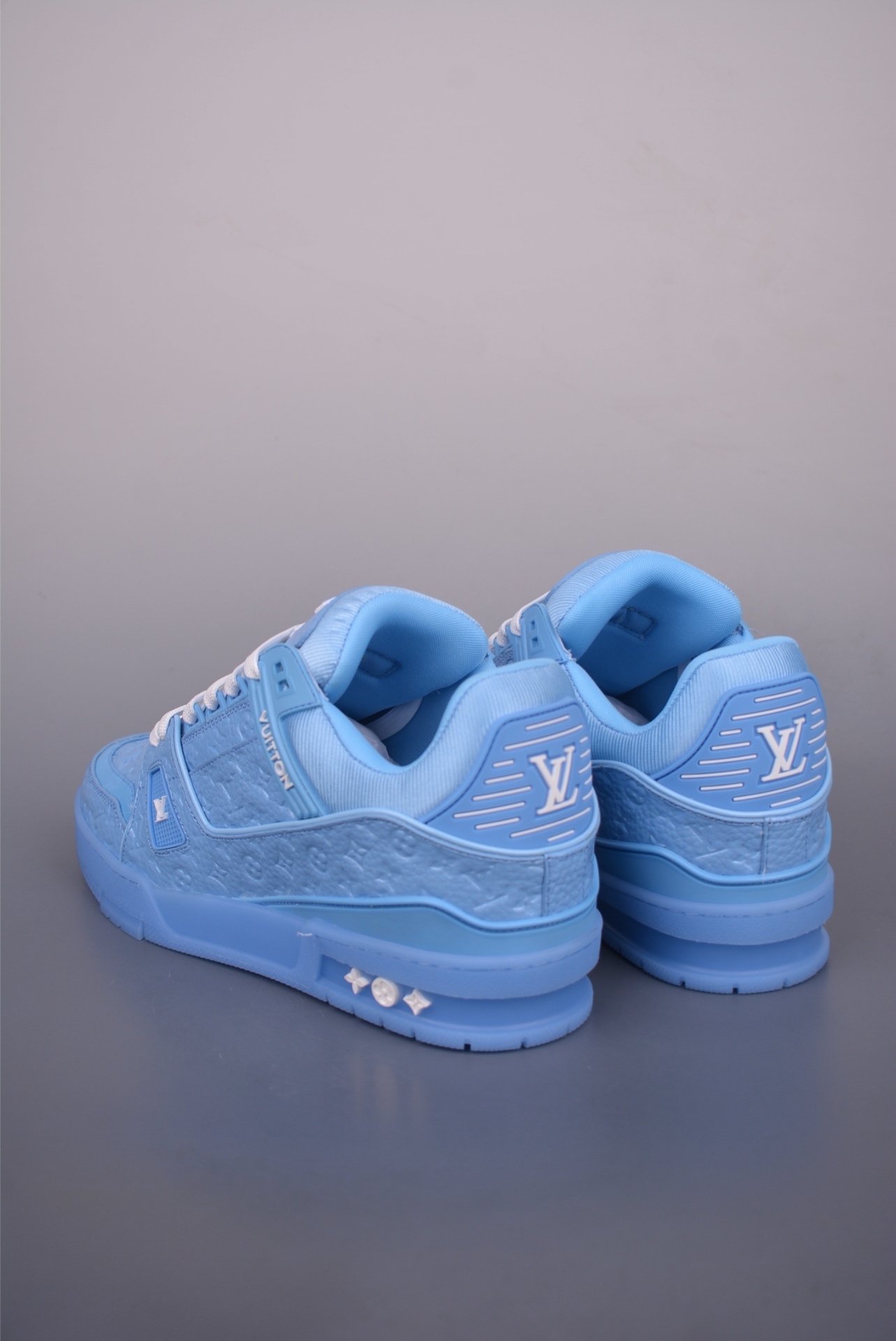 Louis Vuitton LV Trainer — Azzurro monogram — 1622 — foto 2